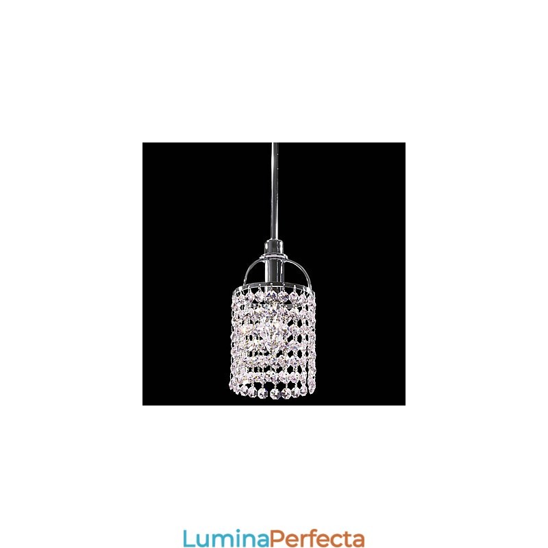 Lampă suspendată din metal cristal