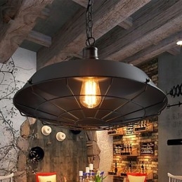 Lampe suspendate American Country Retro Fier forjat Contemporan și Contractat Warehouse Droplight