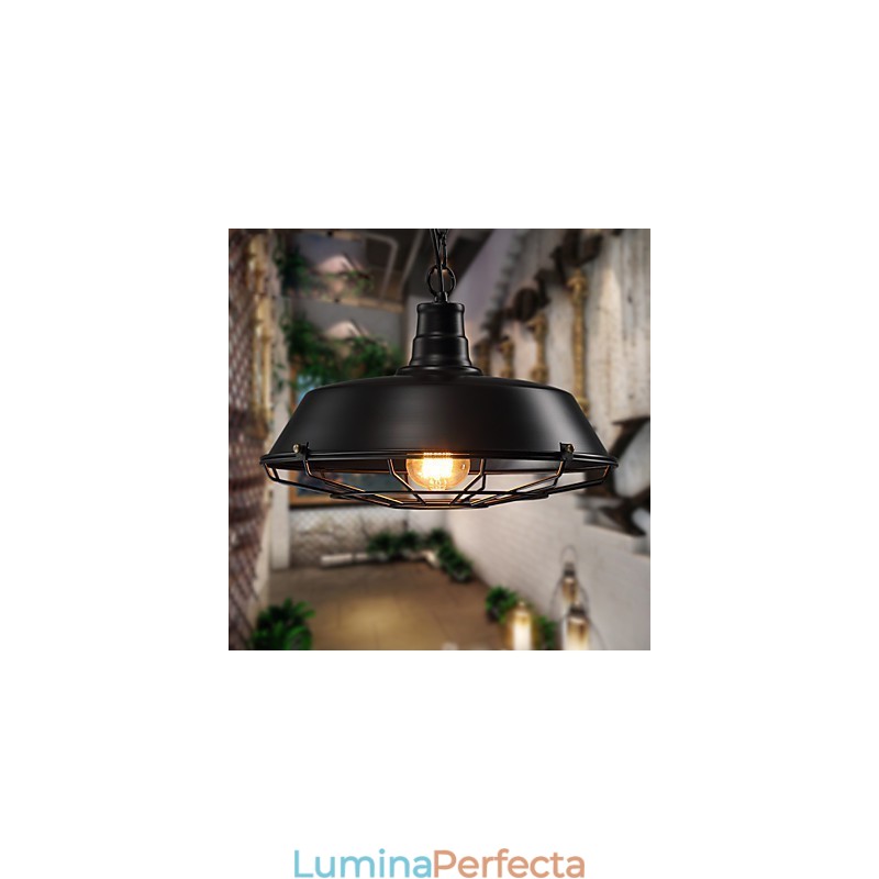 Lampe suspendate American Country Retro Fier forjat Contemporan și Contractat Warehouse Droplight
