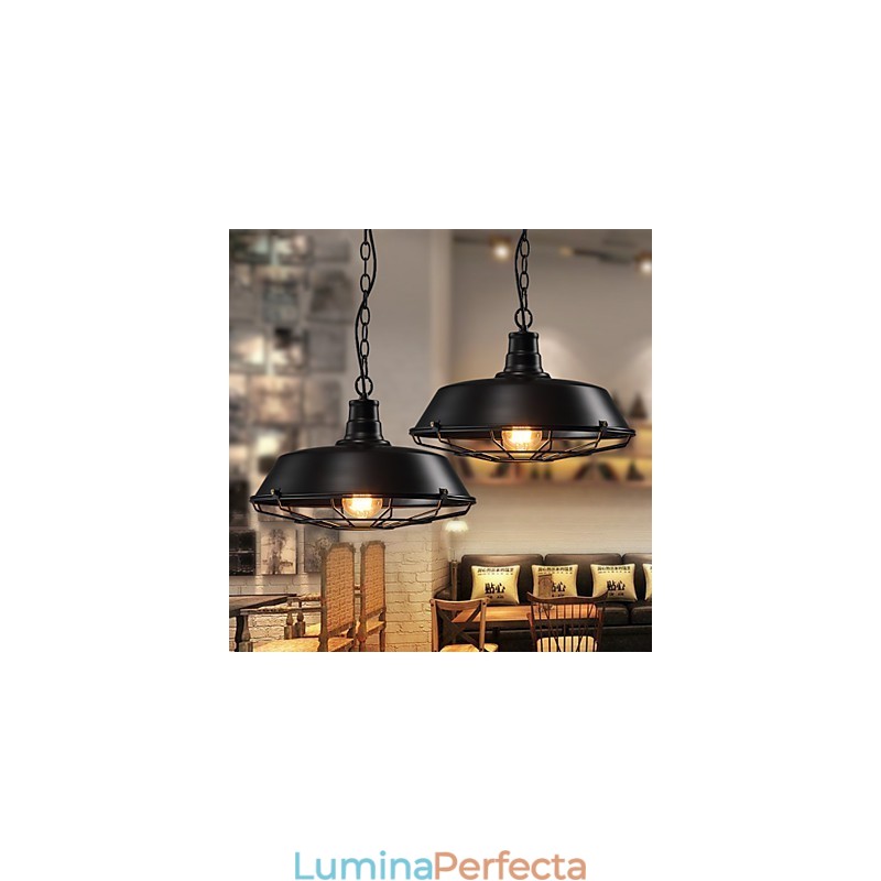 Lampe suspendate American Country Retro Fier forjat Contemporan și Contractat Warehouse Droplight
