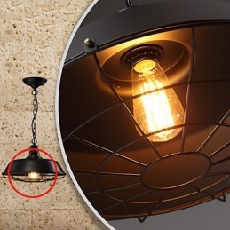 Lampe suspendate American Country Retro Fier forjat Contemporan și Contractat Warehouse Droplight