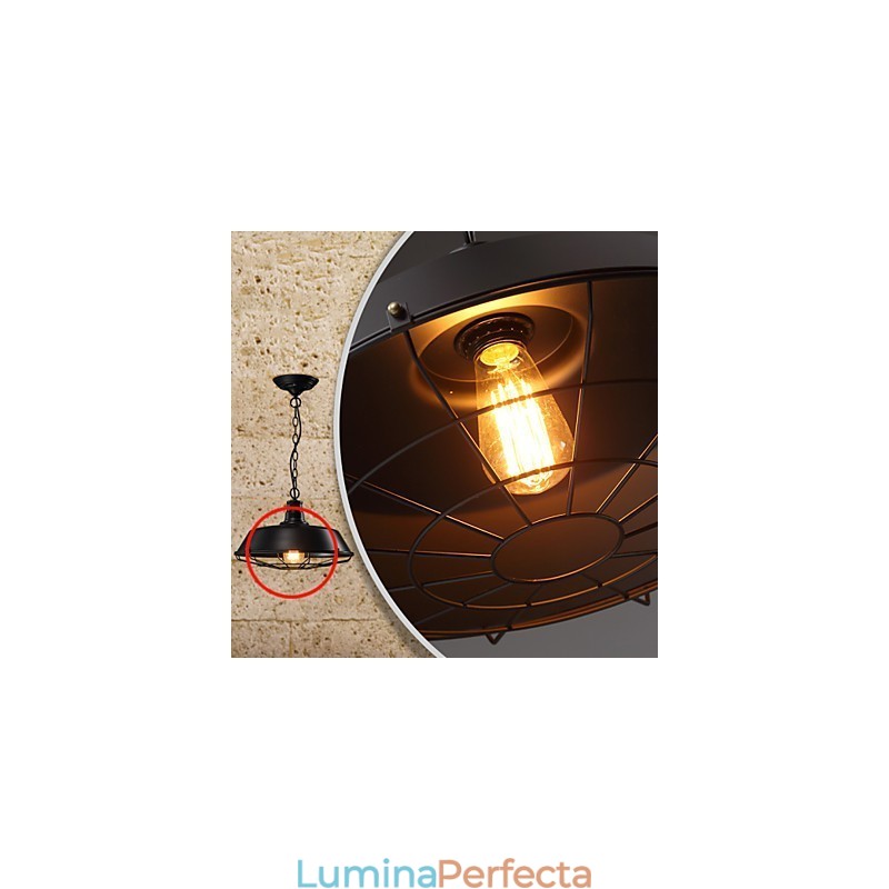 Lampe suspendate American Country Retro Fier forjat Contemporan și Contractat Warehouse Droplight