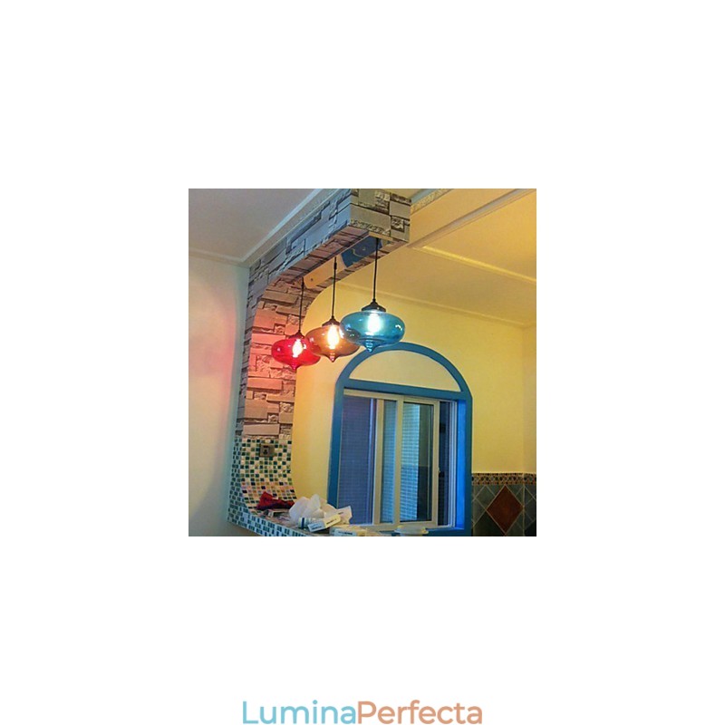 Pandantiv Bubble Design 1 lumină cu abajur transparent