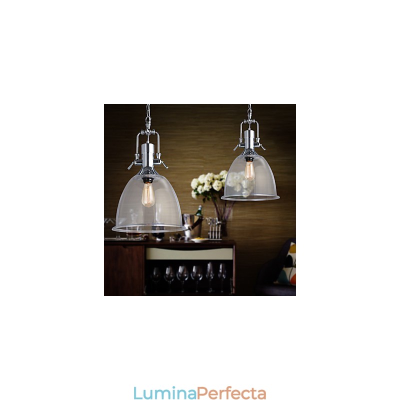 Lampă suspendată din sticlă, stil mini modern și contemporan