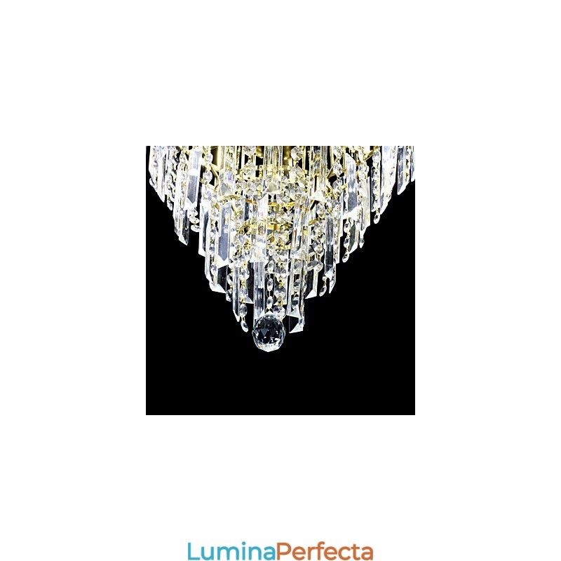 Candelabru de lux în stil european cu 6 lumini, în formă de coroană