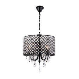 Candelabru din cristal cromat modern, contemporan