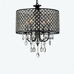 Candelabru din cristal cromat modern, contemporan