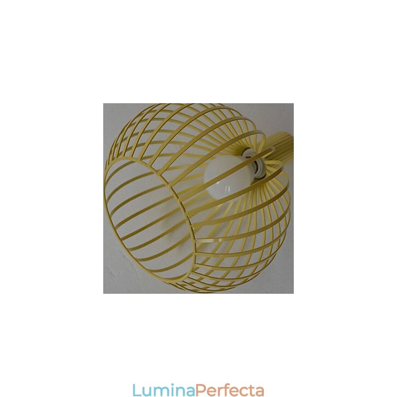 Candelabru american retro contractat din fier forjat Birdcage