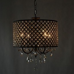 Candelabru din cristal cromat modern, contemporan