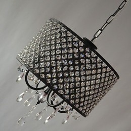 Candelabru din cristal cromat modern, contemporan