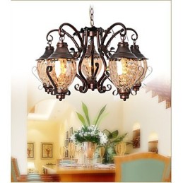 Candelabru retro european pastoral antic Lron