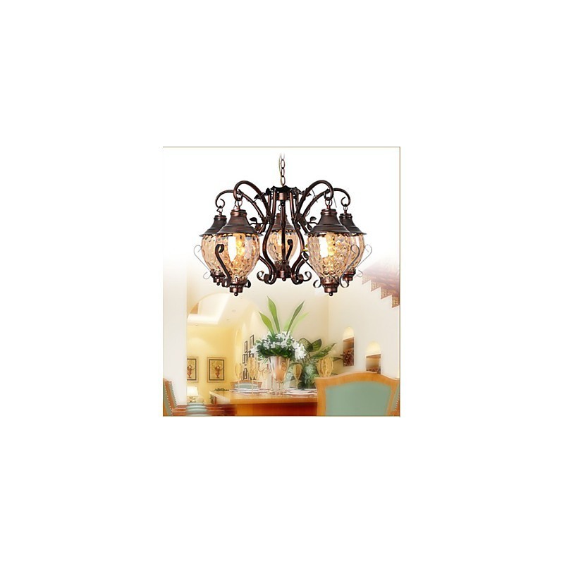 Candelabru retro european pastoral antic Lron