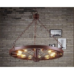 Pandantiv cu roți retro To do Vechea lampă industrială suspendată