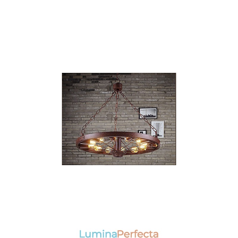 Pandantiv cu roți retro To do Vechea lampă industrială suspendată