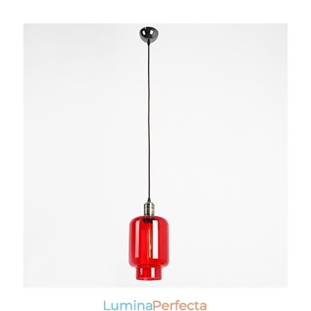 Pandantiv modern din sticlă cu 1 lumină Pandantiv modern din sticlă cu 1 lumină