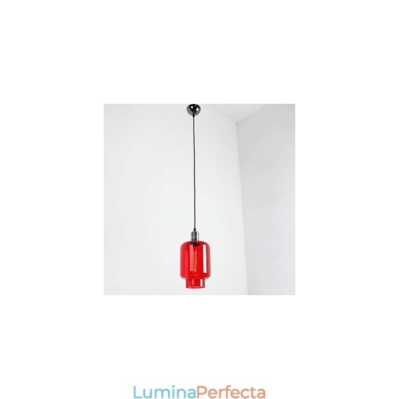 Pandantiv modern din sticlă cu 1 lumină
