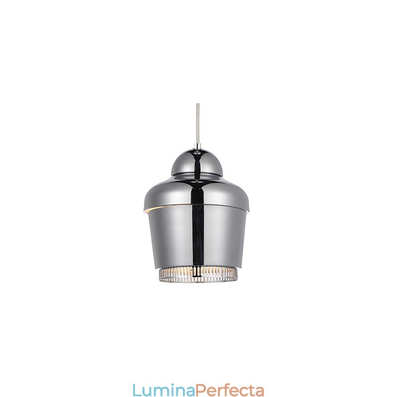 Lampă suspendată 1 lumină modernă simplitate auriu crom negru alb oțel carbon candelabru din metal