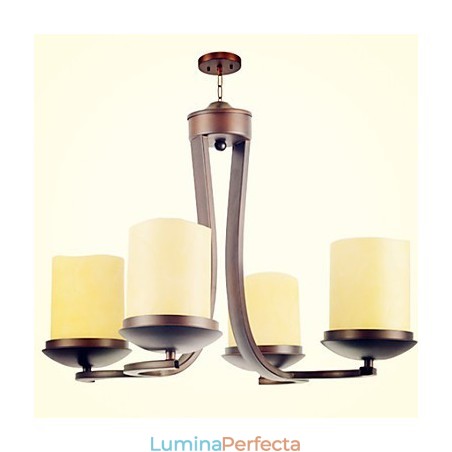 Candelabru din metal cu pictură în stil retro clasic tradițional