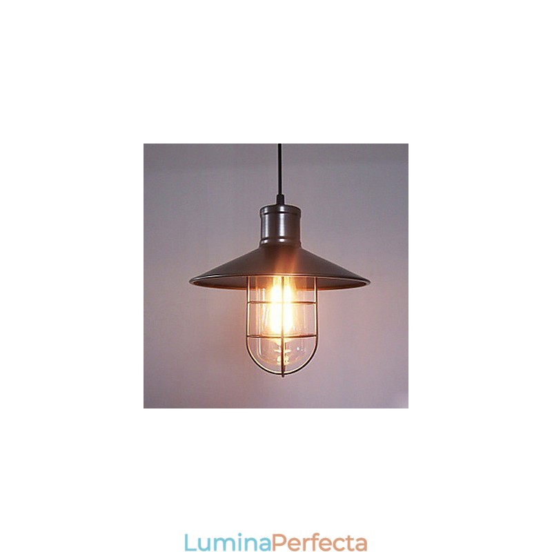 Lampă suspendată cu pictură în stil retro vintage