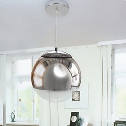 Lampă suspendată galvanizată în stil modern și contemporan Globe