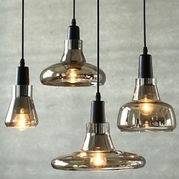 Candelabru din sticlă de decorare moda umbră contractată și contemporană