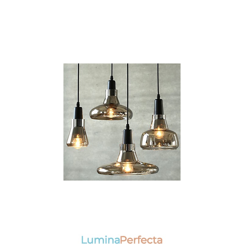 Candelabru din sticlă de decorare moda umbră contractată și contemporană
