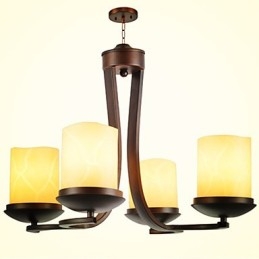 Candelabru din metal cu pictură în stil retro clasic tradițional