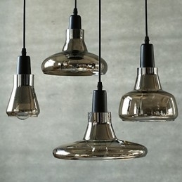 Candelabru din sticlă de decorare moda umbră contractată și contemporană