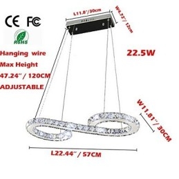 Model Lampă suspendată Lămpi moderne de cristal Iluminat Corpuri de iluminat de tavan de lux