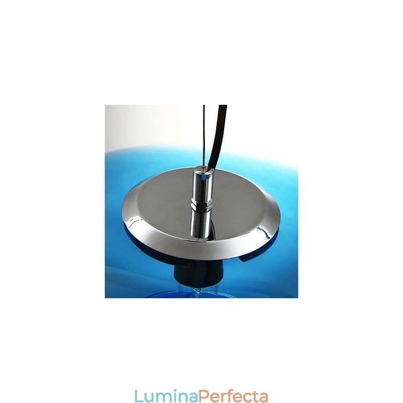 Lampă suspendată Design modern Bec de sticlă albastru inclus