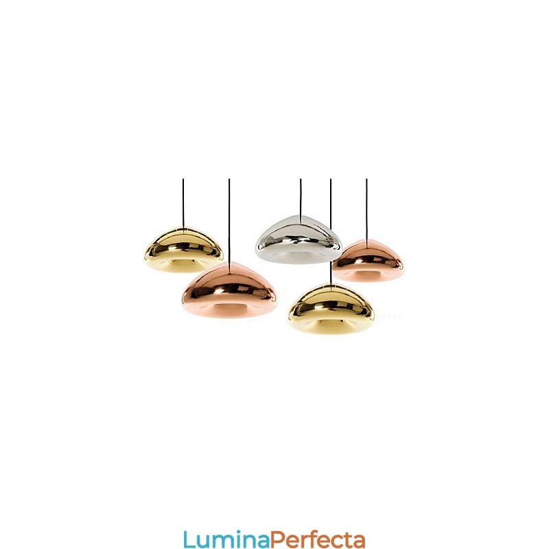 Lampă suspendată din metal cu pictură modernă contemporană