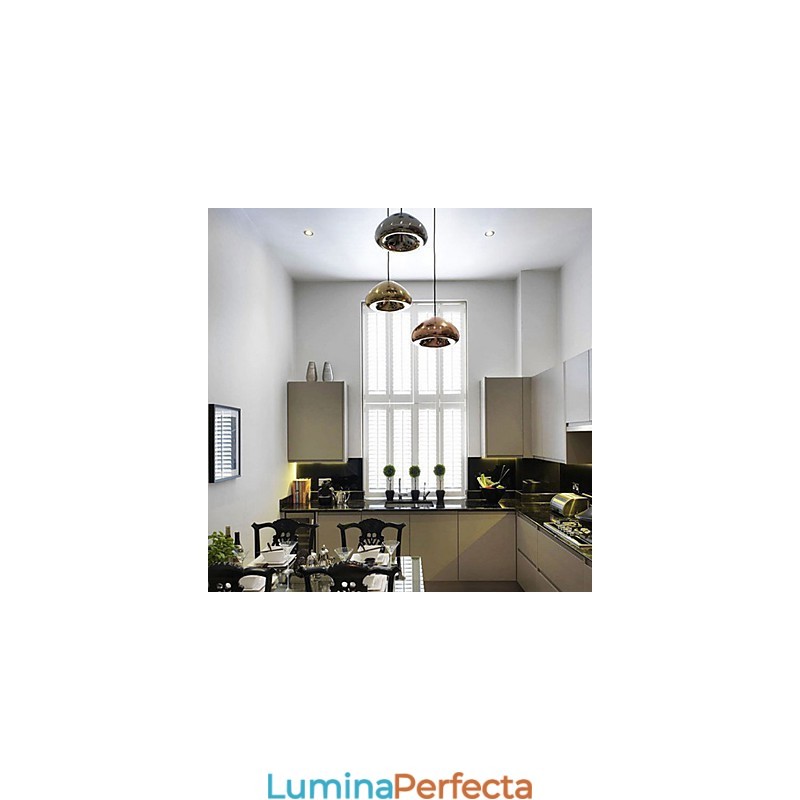 Lampă suspendată din metal cu pictură modernă contemporană