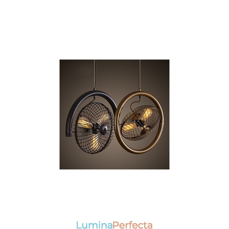 Lumini pentru ventilator de tavan din metal clasic retro Lămpi suspendate simple Lampă suspendată pentru cafenea