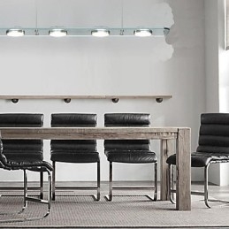 Lampă de birou pentru restaurant din sticlă dreptunghiulară