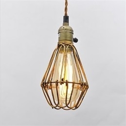 Țară americană Candelabru de fier lotus vintage cu un singur cap
