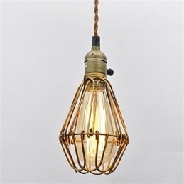 Țară americană Candelabru de fier lotus vintage cu un singur cap