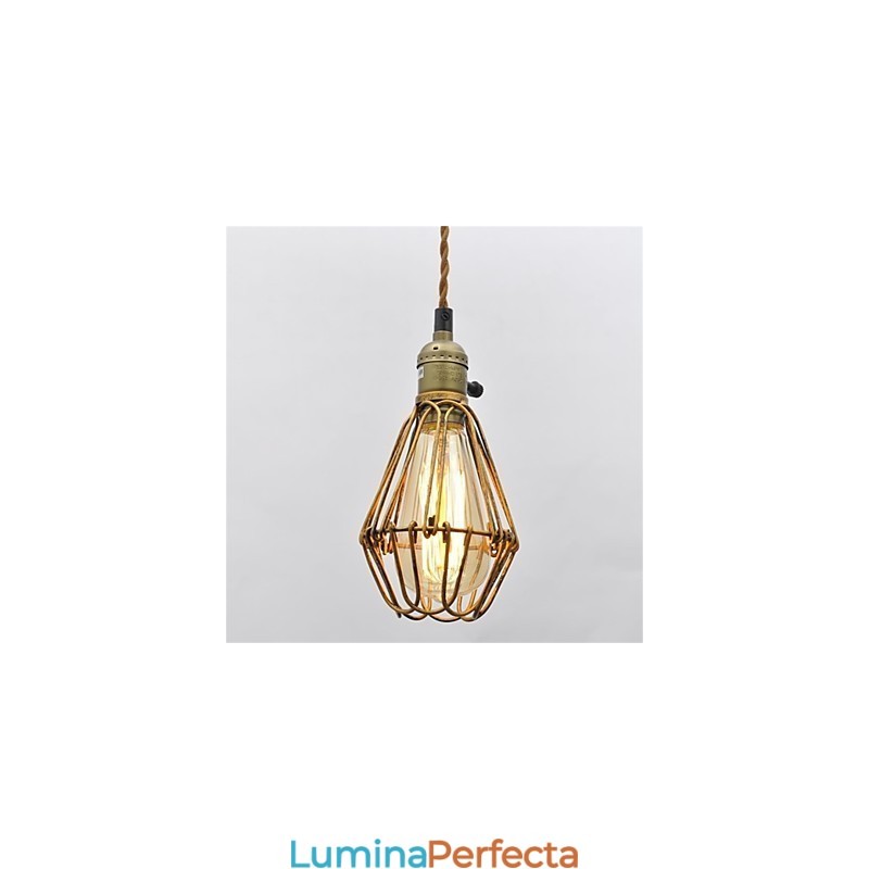 Țară americană Candelabru de fier lotus vintage cu un singur cap