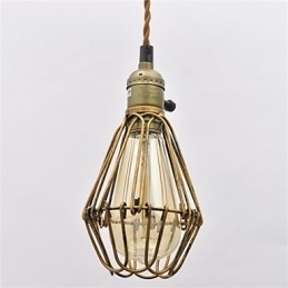 Țară americană Candelabru de fier lotus vintage cu un singur cap