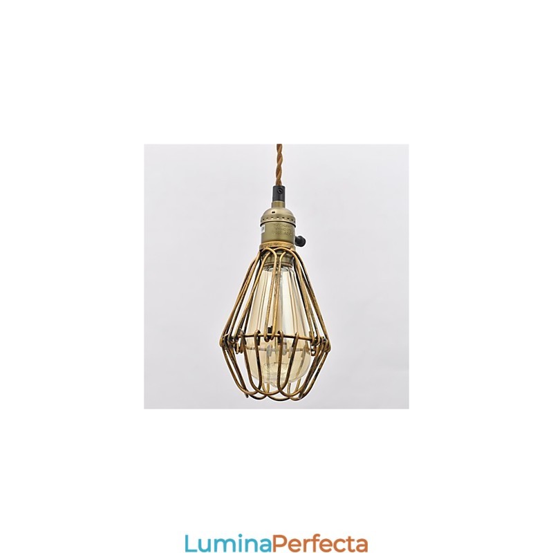 Țară americană Candelabru de fier lotus vintage cu un singur cap