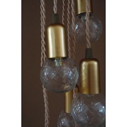Tradițional Clasic Rustic Lodge Vintage Retro Lantern Drum Country Globe Mini Stil Pictură Pendant Sticlă