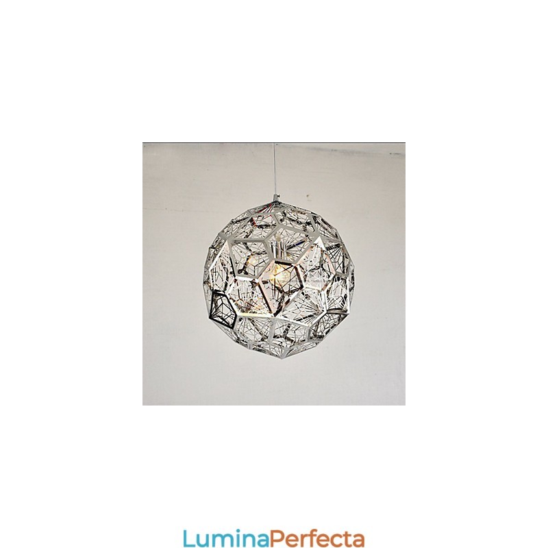 Candelabru din plasă din cărămidă argintiu argintiu