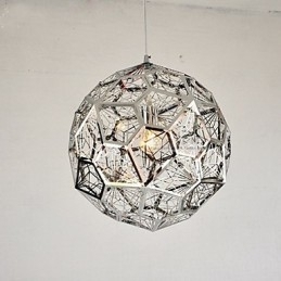 Candelabru din plasă din cărămidă argintiu argintiu