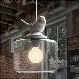 Droplight păsări de sticlă cu un singur cap