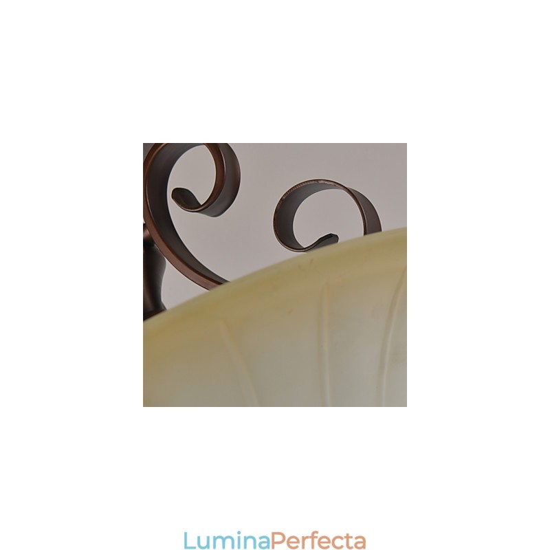Lampă suspendată din metal cu pictură în stil rustic rustic Lodge
