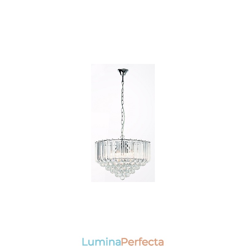 Candelabru modern din cristal acrilic cu 5 lumini