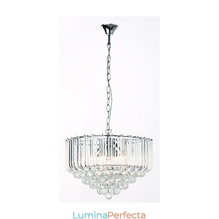 Candelabru modern din cristal acrilic cu 5 lumini