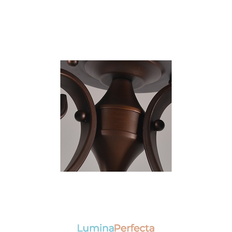 Lampă suspendată din metal cu pictură în stil rustic rustic Lodge