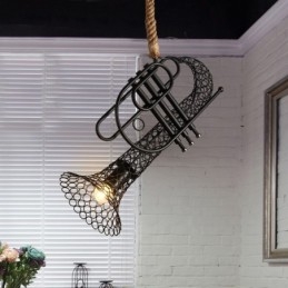 American Country Canepa dantela T Candelabru decorativ retro