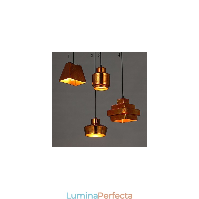 American Country Retro Candelabru din sticlă Rusty Sitting Droplight