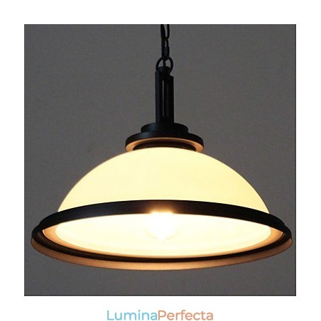 Lampe suspendate Rustic Lodge Metal Painting Negru